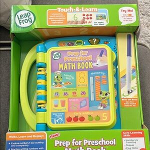 Leap frog Prep for Preschool Math Book - Green and Blue
